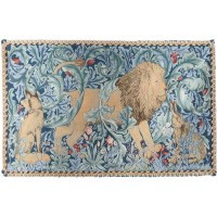 Gobelín Tapisserie "The Forest", lion, William Morris Gobelín Tapisserie "The Forest", lion, William Morris